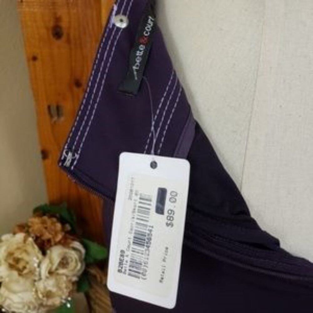 Bette & Court Tennis Mini Skort Size 2 Shorts Skirt Athletic Country Club NWT - Picture 5 of 6